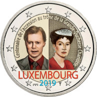 2 Euro Sammlermünzen mit Farbdesign Luxemburg 2 Euro 2019 Großherzogin Charlotte in Farbe bestellen 
