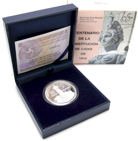 Spanien 10 Euro 2012 PP Konstitution-I