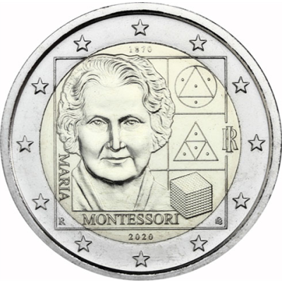 Italien-2-Euro-Maria-Montessori-bfr-I-