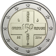 Belgien-2-Euro-2014-stgl-150-Jahre-Rotes-Kreuz