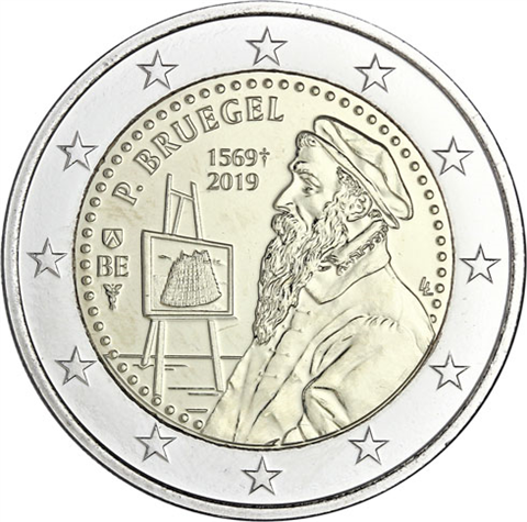 Belgien-2-Euro-2019-Pieter-Bruegel-Stgl-I