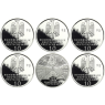Deutschland-5x10-DM-Silber-1998-PP-300-Jahre-Frankische-Stiftungen-ADFGJ