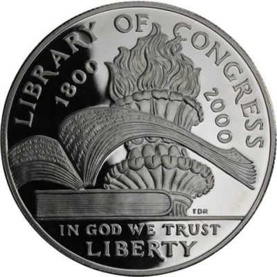 USA-1 Dollar-2000-AGpp-Libary of Congress-RS