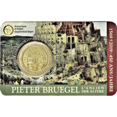 Belgien-2-Euro-2019-Pieter-Bruegel-in-Karte-Stgl-I