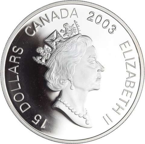 Kanada-15 Dollar-2003-AGpp-Schaf-RS