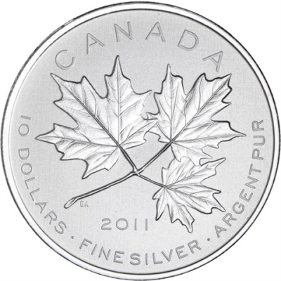 Kanada-10 Dollar-2011-AGstgl-Maple Leaf forever-RS