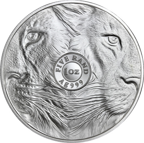Südafrika-5-Rand-2019-Löwe-Big-Five-Blister