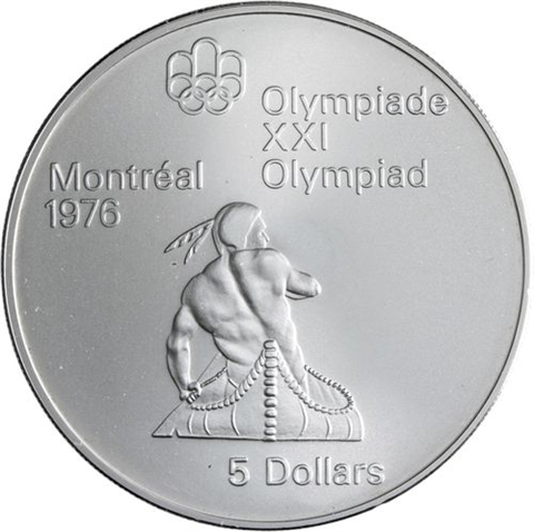 Kanada-14x10+14x5 Dollar-1973-1976-AGstgl-Olymp Montreal 76-Etui