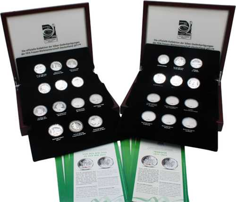 Deutschland-24xmedaille1x10 euro-2010-2011-PP-Frauen WM-Etuis