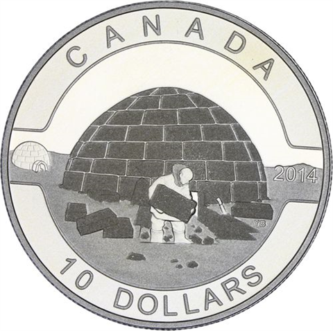 Kanada-10x10Dollar-2014-AG-Etui