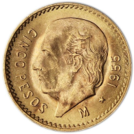 Mexiko 5 Pesos 1955 bfr Hidalgo I
