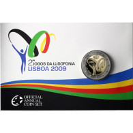 2 Euro Münze Portugal  Spiele der Lusophonie  im Folder