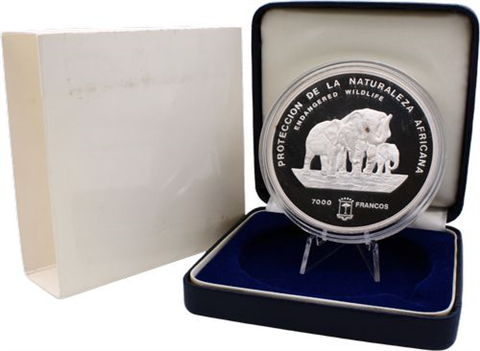 Äquatorialguinea-7000 Francs-1995-AGpp-Etui