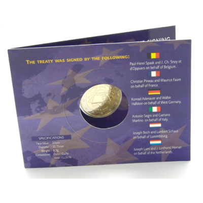 Irland 2 Euro 2007 stgl. Coin Card Römische Verträge
