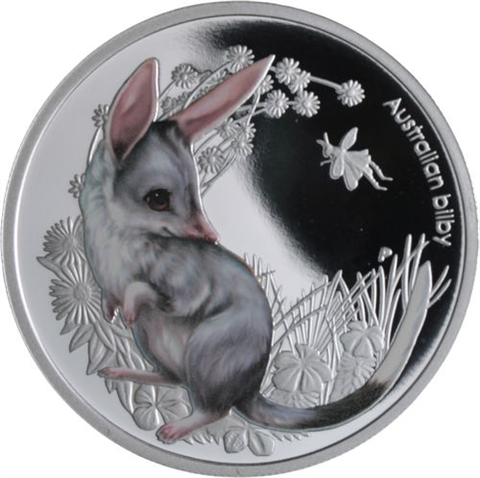 Australien-5x50Cent-2010-2011-AGpp-BushBabies-Farbe-Set