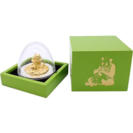 Ruanda-1000 FRW-2015-AGstgl-vergoldet-3D-Panda-Etui