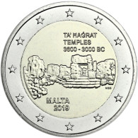 2 Euro Sondermünze Malta 2019  Ta’ Hagrat - Serie Prähistorische Stätten Maltas
