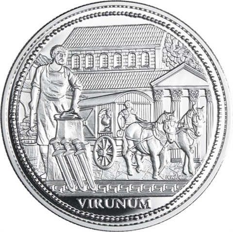 Österreich-6x20 Euro-2010-2012-AGpp-Roma an der Donau-Set-EtuiI