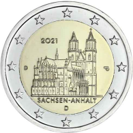 Deutschland-2-Euro-2021-Sachsen-Anhalt-Magdeburger-Dom-D-stgl-I