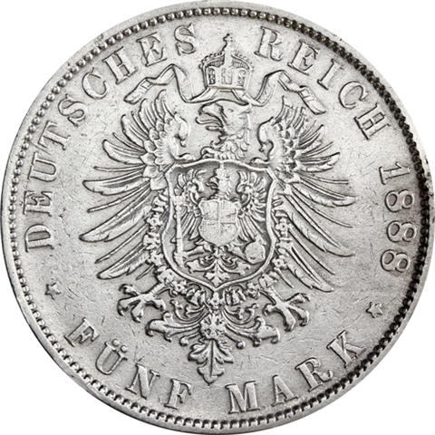 J27-Baden-5Mark-1874-1888-AgSS-FriedrichI-RS