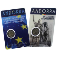 Andorra-2euro-2022-Stgl-Karl der Große-Coincard-Währungsvereinbarung-Set