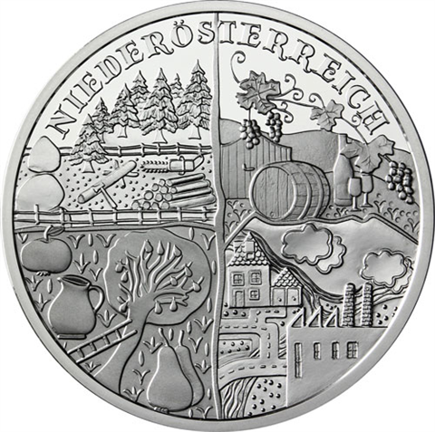 Österreich-10-Euro-2013-Silber-HGH-Niederösterreich-Folder