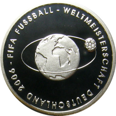 2. Ausgabe zur Fuball-WM 2006  - BRD 10 Euro 2004 PP bestellen bei Historia Hamburg ......