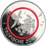 5 Euro Gedenkmünze Tropische Zone 2017 Roter Ring aus Deutschland  Mzz. D Spiegelglanz