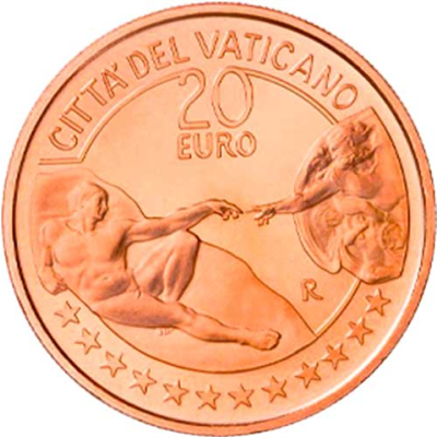 Vatikan-20Euro-2023-Kupfer-Erschaffung-Adams-RS