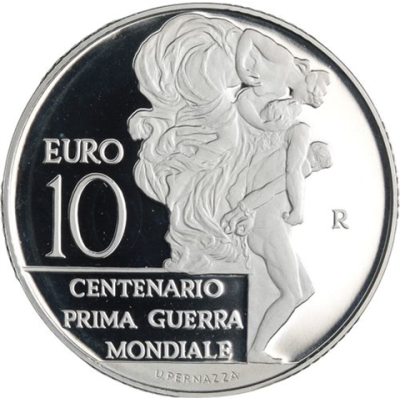 Italien-10 Euro-2015-AGpp-Centenario Prima Guerra-RS