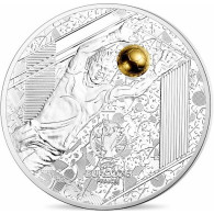 Frankreich 10 Euro 2016 Silber Fußball UEFA Torwart I 