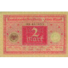 2 Mark Darlehnskassenschein Banknote Inflation 