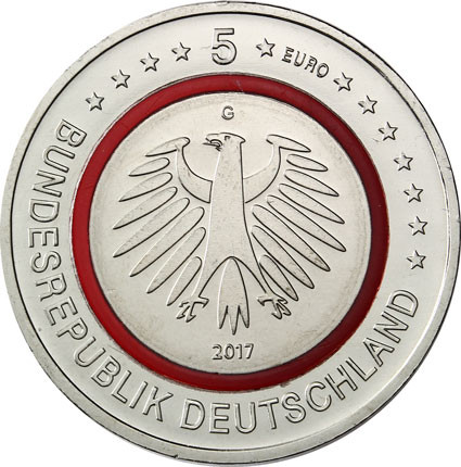Deutschland 5 Euro 2017 Stgl. Tropische Zone, Mzz.G