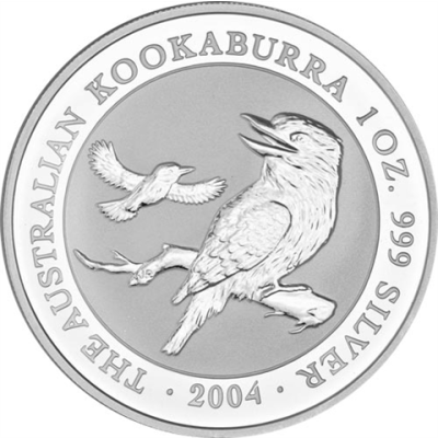 Australien-1-Unze-Silber-2004---1-Dollar-Kookaburra-RS