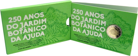 Portugal 2 Euro 2018 PP 250 Jahre Botanischer Garten Ajuda in Coincard