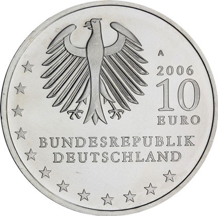 Deutschland 10 Euro  Silbermünze 2006  800 Jahre Dresden 