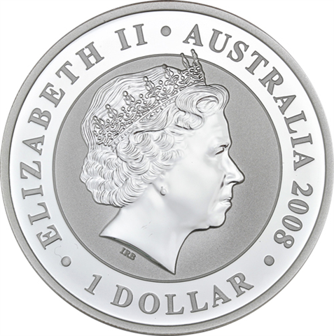 Australien-1Dollar-2008-Silbermünze-1Oz-Koala-RS