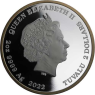 Tuvalu-2 Dollar-2022-AGpp-Farbe-Tutankhamun-VS