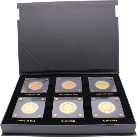 Tschad-6x5000 Francs-2020-AU-Klimazonen der Erde-Etui