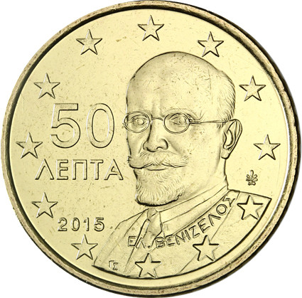 Griechenland 50 Cent 2015 bfr. Eleftherios Venizelos