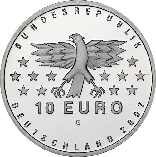 Gedenkmünze 10 Euro 2007 PP - Saarland Sterlingsilber