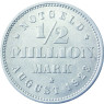 Notgeld  Hamburger : N 33 - 200.000 Mark und N34 - 1/2 Million Mark Hamburg 1923