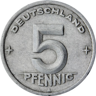 J.1502 DDR 5 Pfennig 1948 A