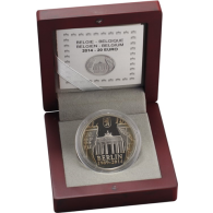 Belgien-20Euro-2014-AgPP-fallderberlinermauer-Etui