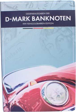Deutschland-30x1-500unze-AU-Farbe-D-Mark Banknoten-Folder