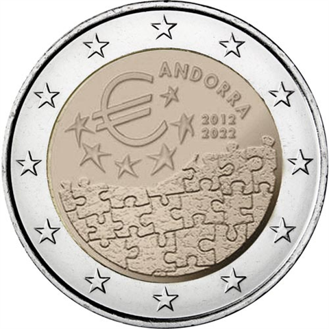Andorra-2Euro-2022Währungsvereinbarung-Karl-der-Grosse-RS