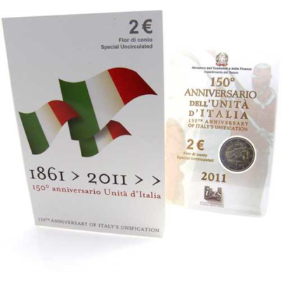 Italien 2 Euro 2011 stgl. 150 Jahre Vereinigung-III