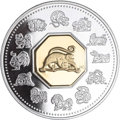 Kanada-15 Dollar-2004-AGpp-Affe-RS