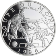 Frankreich-10 Francs-1996-AGpp-World Cup 1998-Fußballer Reiter-RS