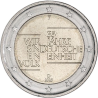 Deutschland-2 Euro-2025-bfr-Deutsche Einheit-Mzz.J-RS